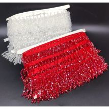 1 jard cena Diamentowe szklane koraliki frędzle łańcuszek frędzle akcesoria kostiumy do włosów koronka do sukni ślubnej