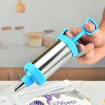 Edelstahl Cookie Dekorieren Gun Sets Keks Presse Maker Creme DIY Gebäck Spritze Extruder Düsen Küche