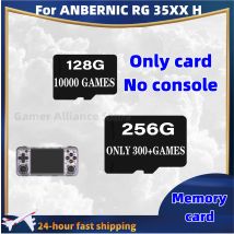 Per ANBERNIC RG35XX H TF Card Scheda di memoria Precaricato Gioco 256G 300+ Giochi PSP Gioco portatile retrò Scheda SD PSP 128G Regalo di compleanno