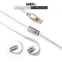 Cavo per auricolari con decodifica interfaccia USB DD ddHiFi M110C con connettore MMCX e 0,78 a 2 pin, supporta controlli e microfono in linea