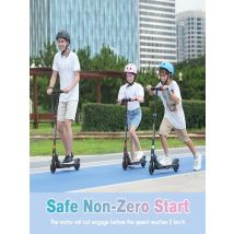RCB Electric Scooter for Children Aged 8-12-16 Years, Only 7.55KG Foldable Electric Scooters, Two Types of Braking, Max 16 Km