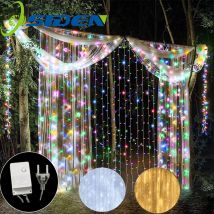 LED Curtain Lights Indoor Outdoor Holiday Lighting String Waterproof Fairy Lights 8 mode For wedding Christmas Party Decoration