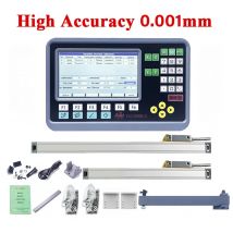 Hohe Genauigkeit 5um/1um 2 Achsen LCD Dro Set Drehmaschine Fräsen Digital Anzeige Monitor & 2 stücke