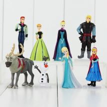 8 teile/los disney new frozen 2 anna elsa action figuren kristoff olaf modell puppen kollektion tos für mädchen größe 5-11cm