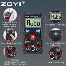 Tester multimetro digitale ZT-S1/S4 gamma automatica vero valore efficace multimetro completamente automatico con test dello strumento schermo LCD NCV