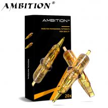Ambition Glory Tattoo-Patrone, Mix-Nadel, 0,25 mm, 0,3 mm, 0,35 mm, Round Liner Shader, Magnum-Tattoo-Nadeln, 1rl, 3rl, 5rl, 7rm, 9rm, 13rm