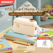Niimbot H1S Mini stampante termica portatile per adesivi Carta per etichette adesive con stampa di etichette continue per feste regalo e casa