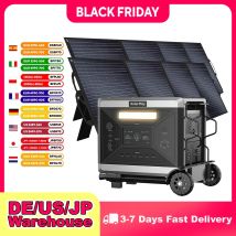 SOLARPLAY Display LCD Stazione di energia elettrica Pannello fotovoltaico Kit solare di emergenza da 400 W con carrello Attrezzatura da campeggio esterna