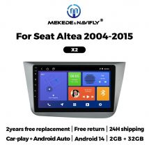 MEKEDE 9 zoll Android 14 Auto Radio Multimedia Video Player Navigation GPS Für Seat Altea 2004-2015 4G + WIFI Kopf Einheit CarPlay Auto