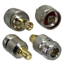 1 pz N a SMA Spina Maschio e Jack Femmina Adattatore RF Connettore Coassiale per Terminali Filo Antenna Radio