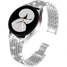 Metall Link Armband für Samsung Galaxy Watch4 5 6 7 40/44mm klassischen Diamant 20mm 22mm Riemen Huawei GT3 Amazfit GTS 3 4 Mini Band