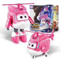 Super Wings S8 NEU Dizzy 5 Zoll transformierende Transformation vom Flugzeug zum Roboter in 10 Schritten Verformungs-Actionfiguren Kinderspielzeug