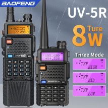 Baofeng Walkie Talkie UV 5R 5W 8W Dual Band Ham Two Way Radio Vhf Uhf FM Radio Handheld Transceiver