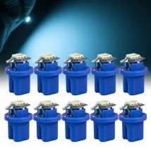 10PCS Ultra Clear Bright B8.5d BAX10d 5050 Leistungsstarke LED-Chips Rot/Blau/Weiß/Gelb/Grün 12V für Auto Instrumententafel Lichter