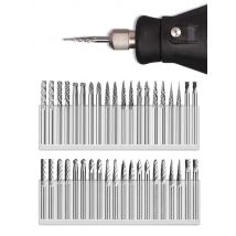 3x3mm Metal Drawing Tungsten Carbide Milling Cutter Rotary Tool Burr CNC Engraving Abrasive Metalworking Milling Tools