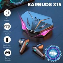X15 TWS x15 pro drahtloser Kopfhörer 5.3 Bluetooth-Kopfhörer 65 Frau mit niedriger Latenz Ohrhörer Esport Gaming-Headset Gamer mit Mikrofon für Telefon