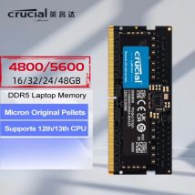 Crucial RAM 8GB 16GB 32GB DDR5 4800MHz 5600MHz 262-Pin SO-DIMM 1.1V CL40 CL46 per memoria Laptop