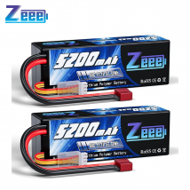 1/2 pz Zeee 3S 5200mAh Lipo batteria 11.1V 80C con T/XT60/EC3/5 spina Hardcase per RC Car Buggy Truck FPV Drone RC parti del modello