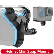 Casco moto Sottogola Supporto per GoPro Hero 13 12 11 10 9 8 Insta360 X5 X4 SJCAM AKASO DJI Osmo Action Camera Accessori