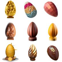 Eierform für DIY Oster dekorationen große 3d zerbrechliche Osterei Überraschung Schokoladen formen Ostereier Schokoladen silikon formen