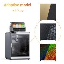 Per Creality K2 PLUS PEI Piastra di Costruzione Strutturata PEI 370x370 PEI Lamiera di Acciaio Molla Letto Riscaldato Per Creality k2 Plus Accessori