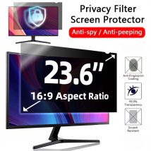 Filtro per schermo privacy per computer da 23,6 pollici PC widescreen rimovibile 16:9 Monitor per desktop da 23,6" Pellicola protettiva antigraffio anti-spia-peep