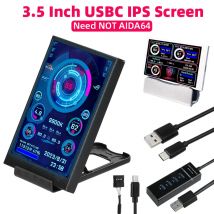 3,5-calowy ekran dodatkowy IPS Wyświetlacz USB typu C Komputer PC CPU GPU RAM HDD USBMonitor LCD Nie wymaga AIDA64 dla Windows 10 11