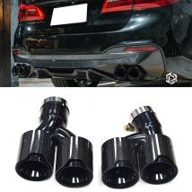 Quad Edelstahl Auspuffs pitze für BMW G30 G31 535i 528i 530i m5 Look 2018 m Leistung Schall dämpfer Spitze Endrohr Düsens pitzen