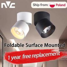 Faretto da incasso a LED pieghevole 220V Faretto a LED per soggiorno Lampada da soffitto da cucina COB Faretto da soffitto a montaggio superficiale