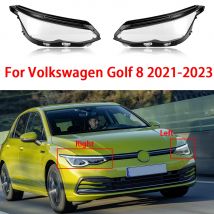 Auto Front Scheinwerfer Abdeckung Transparent Glas Shell Scheinwerfer Lampenschirm Objektiv Abdeckung Für Volkswagen Golf 8 2021-2023