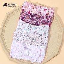 Stirnband Baby Mädchen neue bedruckte Schleife Haar bänder für Kinder weiche Nylon Gummibänder für Neugeborene Mädchen Haarschmuck für Kleinkinder