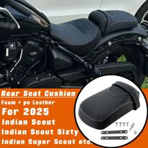 Cojín para asiento de pasajero de motocicleta, para Indian Super Scout 2025, ergonómico, asiento trasero, Indian Scout Sixty Bobber Limited