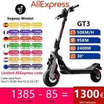 EU Stock Ninebot by Segway GT3 Superscooter 2400W motore 50 KM/H velocità 95KM gamma sospensione idraulica Scooter elettrico originale