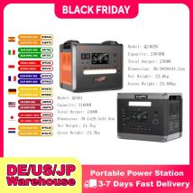 SOLARPLAY Q2501 Q2402M Centrale elettrica portatile 2160WH 2304WH Batteria LiFePO4 con generatore solare 2400W/2500W (4800W di picco)