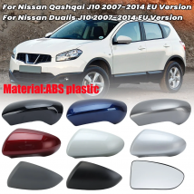 Side Door Mirror Cover Caps For Nissan Qashqai Dualis J10 2007-2014 EU Version With Buckle Wing Mirror Cover Car Accessories
