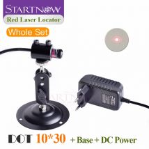 Set 10*30 mit Halterung & DC-Adapter Punkt-Lokalisierungs-Lasermodul Roter Laser-Positionierer für Lasermarkierung, -schneiden und Punkt-Ausrichtung