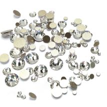 Clear Color Mix Size 1440PCS SS3-SS10 Nail Art Rhinestones Crystal Flat Back Non Hotfix Stone Diamonds For 3D Nails Decorations