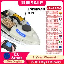 D19 GPS RC Bait Boat 500M Telecomando senza fili Bait da pesca Barca da pesca Barca da pesca con 4 contenitori per esche Carico da 2 kg