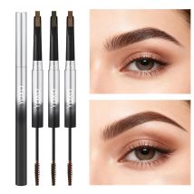 2-in-1 doppelseitiger Augenbrauenstift und Färbecreme, wasserfest, langlebig, natürlich, 3D-Formung, einfach zu färbendes Make-up für Augenbrauen
