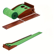 Tappetino da golf per pratica perfetta con ritorno della palla - Pratica portatile per mettere verde - Aiuto per l'allenamento per la pratica del golf indoor, outdoor
