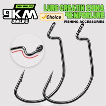 Wide Gap Offset Worm Fishing Hooks Jig Carp Fishing Softjerk Texas Rig Hooks Soft Worm Lure EWG Hooks Akcesoria Sea Freshwater