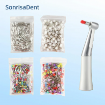 20/100pcs Dental Nylon Polishing Brushes Bowl Shape Colorful Dental Prophy Brush Prophylaxis Brush For Contra-Angle Handpiece