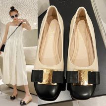 Kleine Lederschuhe für Damen mit weicher Sohle und niedrigem Absatz, neuer Sommerartikel für Damen 2025, Einzelschuh mit flachem Mund und flacher Sohle