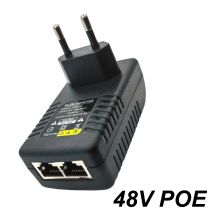 CCTV-Sicherheitsüberwachung POE-Netzteiladapter 48 V 0,5 A EU/US-Stecker für Injektor Ethernet IP-Kamera POE-Schalter NVR-Router