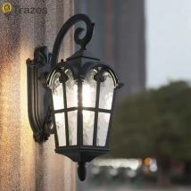 Amerikanischen Stil Outdoor Korridor Gang Wasserdichte Villa Garten Kreative Einfache Außen Tor Hof Balkon Europäischen Wand Lampe