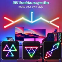Applique da parete a LED fai da te Splicing Constellation Light RGB IC Bluetooth APP Game Room decorazione sfondo atmosfera luce