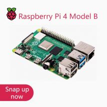 Kit de placa de desarrollo Original oficial Raspberry Pi 4 modelo B RAM 2G 4G 8G CPU de 4 núcleos 1,5 Ghz 3 velocidades que Pi 3B +