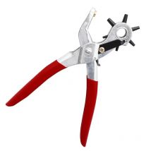 Alicates de perforación multifunción, herramienta de bricolaje de agujero redondo, ovalado, correa de reloj, artesanía de cuero para el hogar, cinturón de cuero