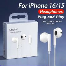 Auricolari cablati originali per iPhone 15 16 14 13 12 11 Pro Max 7/8Plus X XR XS Auricolari in-ear per Auricolari Lightning USB C da 3,5 mm