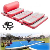 Ein Set (6 Stück) aufblasbare Air Track Gymnastic Air Matte aufblasbare Gymnastik Air Mat Tumble Track Tumbling Matte Bodenmatte